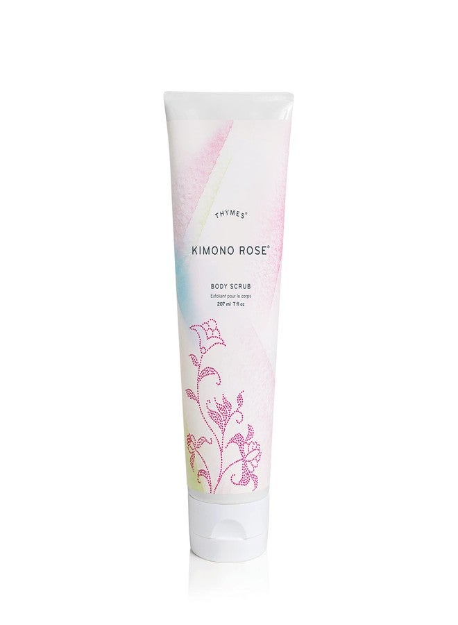 Thymes Kimono Rose Body Scrub - Body Exfoliator for Skin Care Routine - Moisturizing and Exfoliating Body Scrub, Face Scrub, Foot Scrub (7 Fl Oz) - Image 1